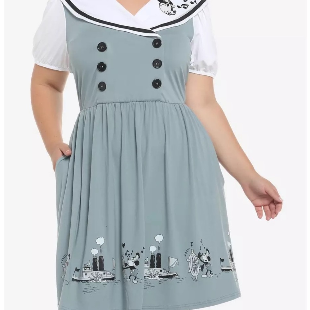 Disney Steamboat Willie Sailor Dress Plus Size 2X